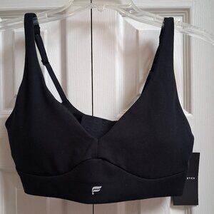 NWT FABLETICS Pureluxe Longline Low Impact Bra Black sz M